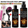 Herbal Hair Growth Shampoo | Herbal Growth Oil | Derma Roller - My Store