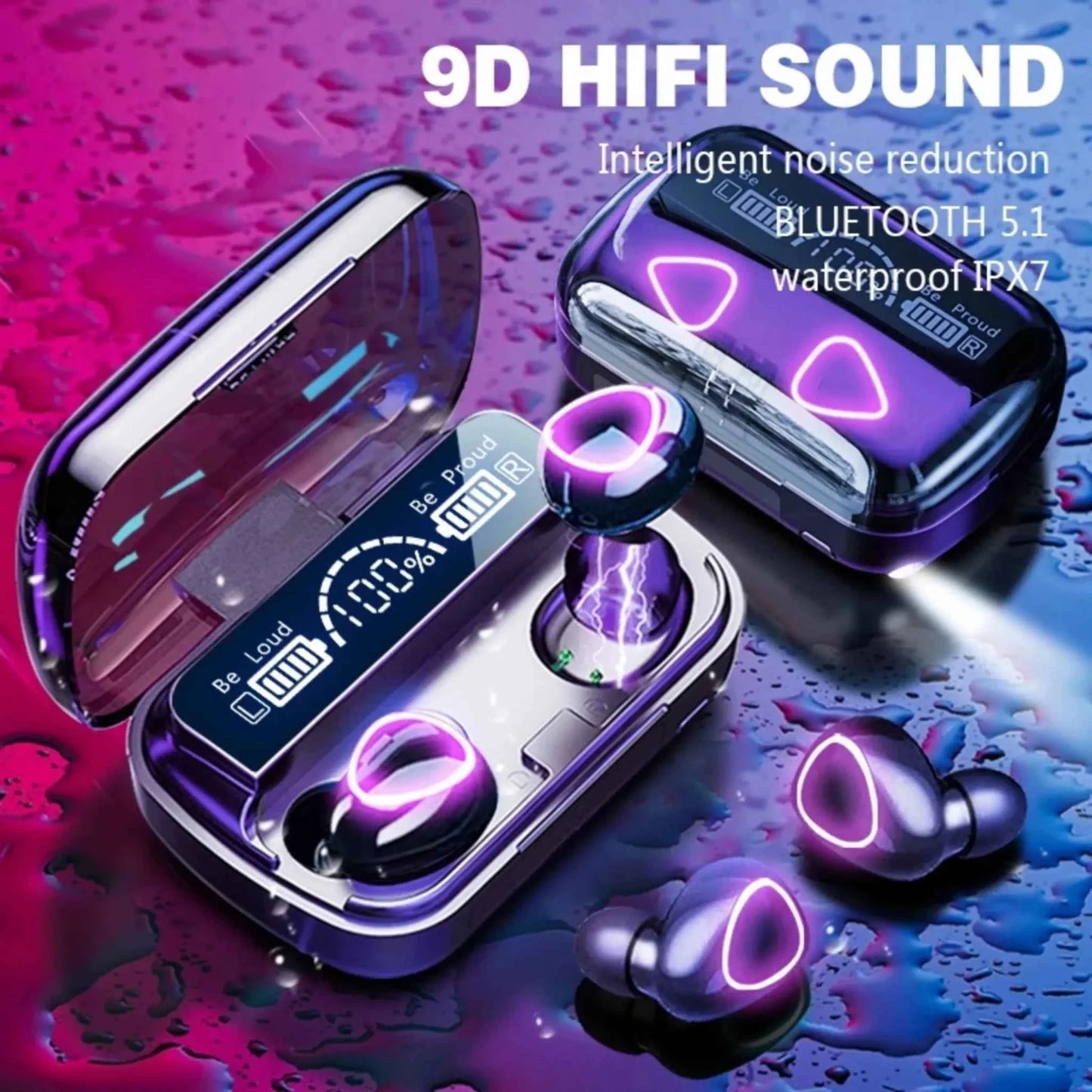 Original M10 Double Wireless Bluetooth earbuds with Power Bank