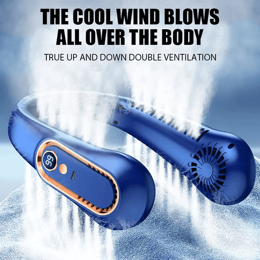 Powerful Portable Neck fan Portable, Bladeless Neck Fan with 72 Turbine Blades - My Store