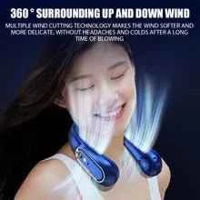Powerful Portable Neck fan  Portable, Bladeless Neck Fan with 72 Turbine Blades