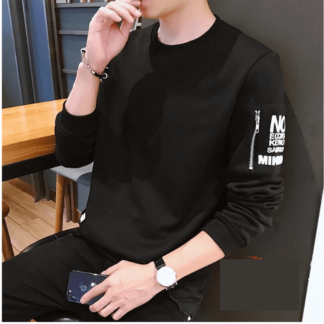 Round Neck Full Sleeve Printed Sleeve T-Shirt for Men, Basic Round Neck Full Sleeve Printed Sleeve T-Shirt for Boys - My Store