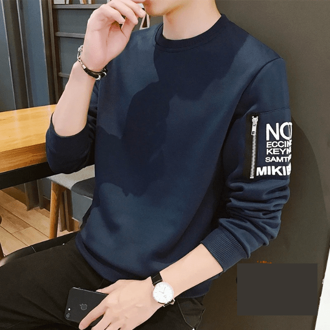 Round Neck Full Sleeve Printed Sleeve T-Shirt for Men, Basic Round Neck Full Sleeve Printed Sleeve T-Shirt for Boys - My Store